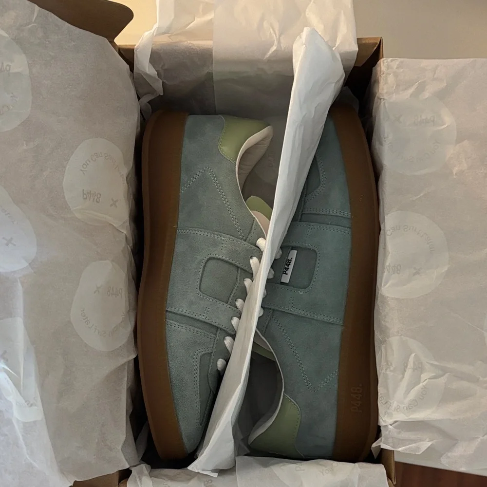 P448 Women's Light Green Sneakers - Picture 8 of 11